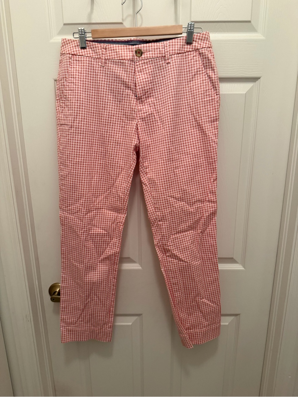 Tommy Hilfiger Pink Gingham Chino Pants
